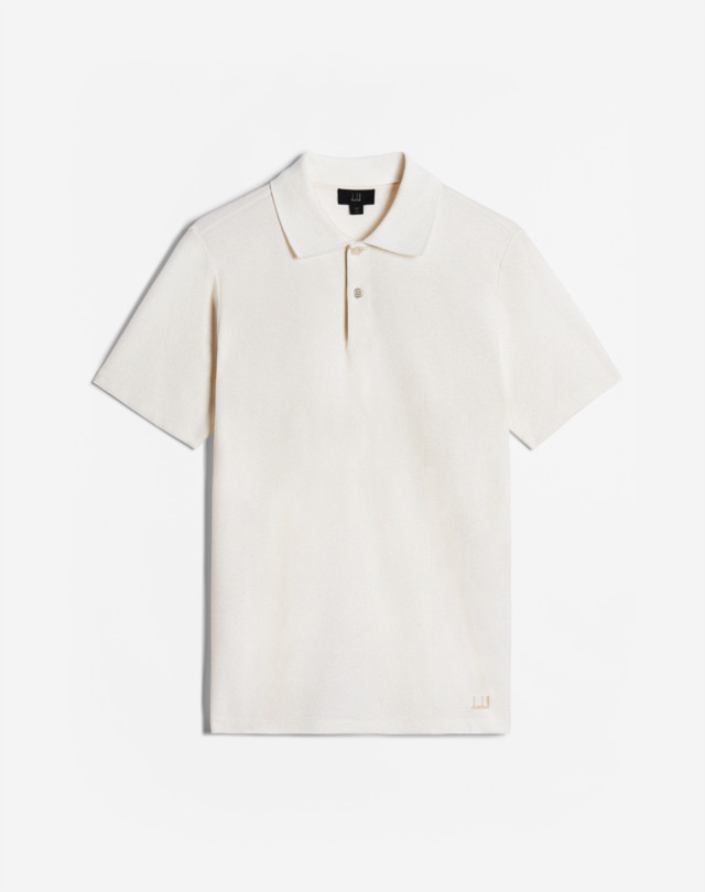 DUNHILL Jacquard Engineered Short Sleeve Polo POLOS Man f