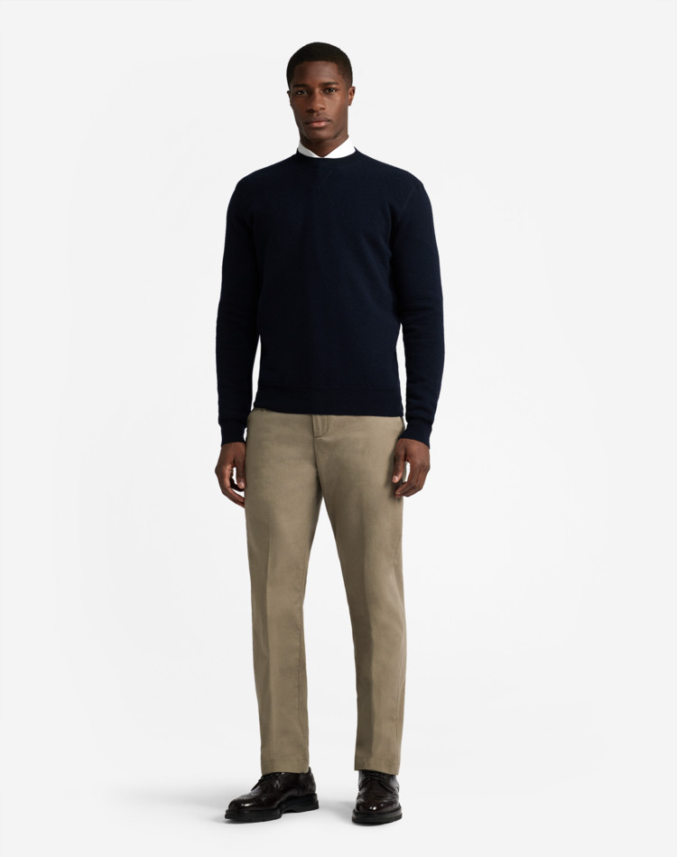 Cotton Cashmere Tailored Trousers DUNHILL FORMAL TROUSERS Man Cotton Cashmere Tailored Trousers f