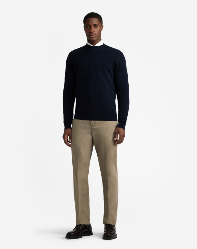DUNHILL Cotton Cashmere Tailored Trousers FORMAL TROUSERS Man f