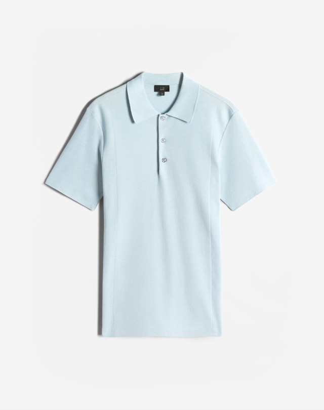 DUNHILL Engineered Panel Short Sleeve Polo POLOS Man f