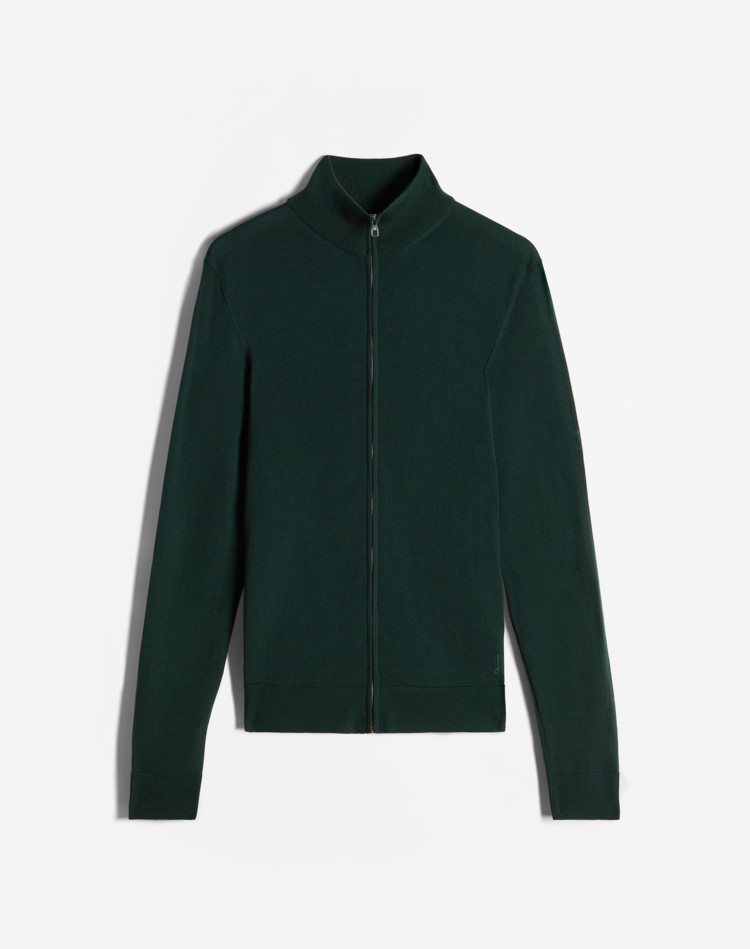 DUNHILL JUMPERS Man Merino Zip Through Jumper f