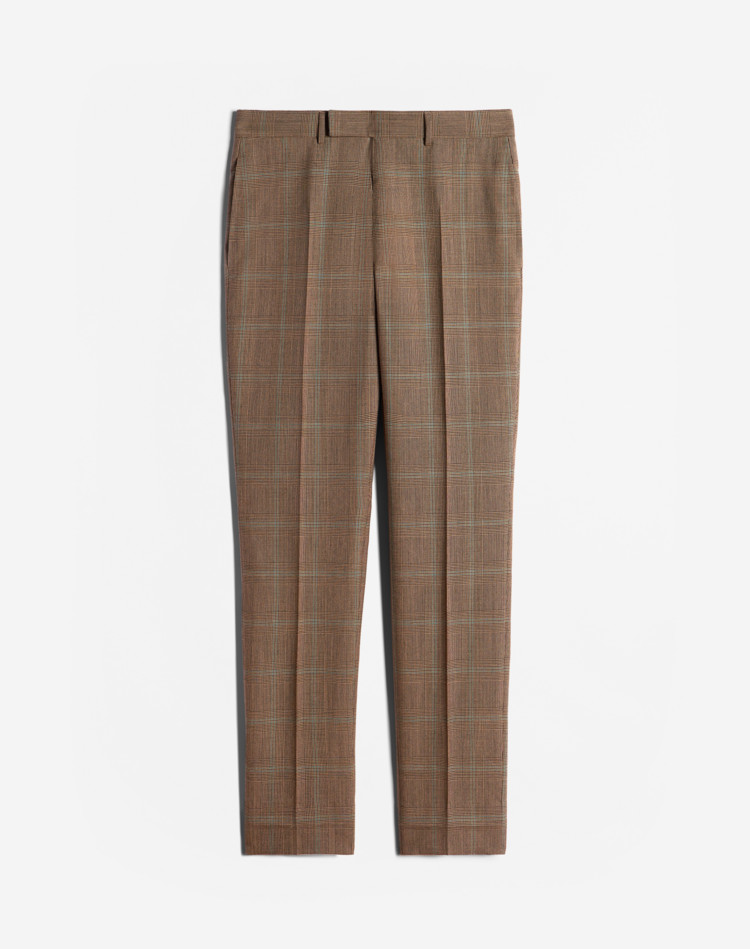 Mayfair Prince Of Wales Wool Trousers DUNHILL FORMAL TROUSERS Man Mayfair Prince Of Wales Wool Trousers f