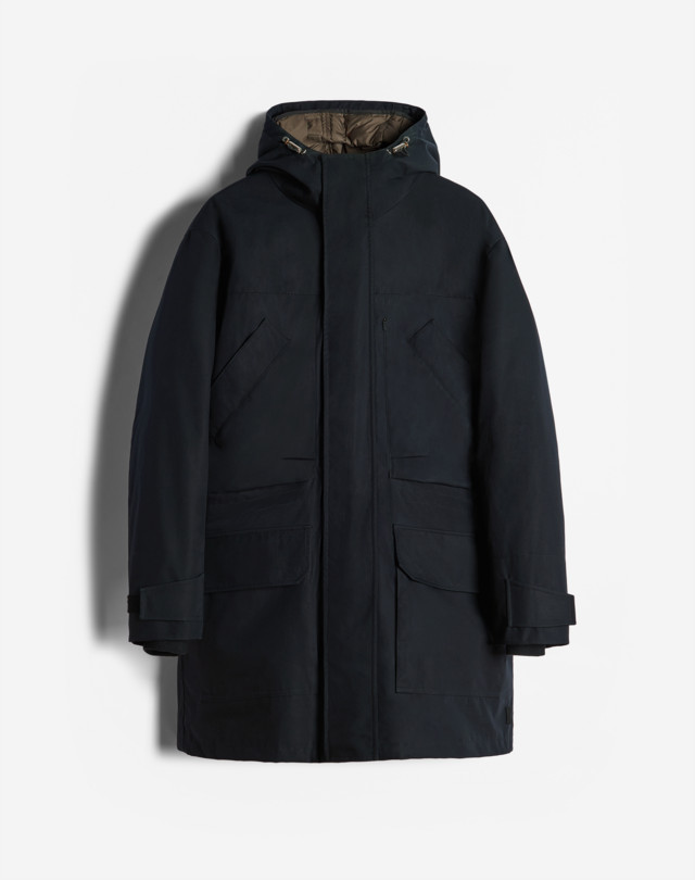 Men's Black/Black 2 In 1 Down Parka | dunhill UK