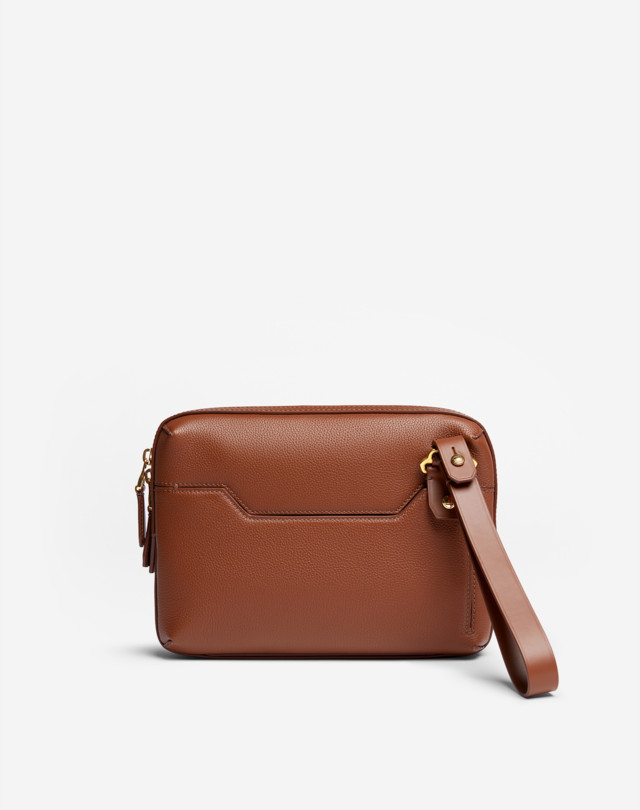 Men's Tobacco 1893 Harness City Messenger Bag | dunhill US Online Store