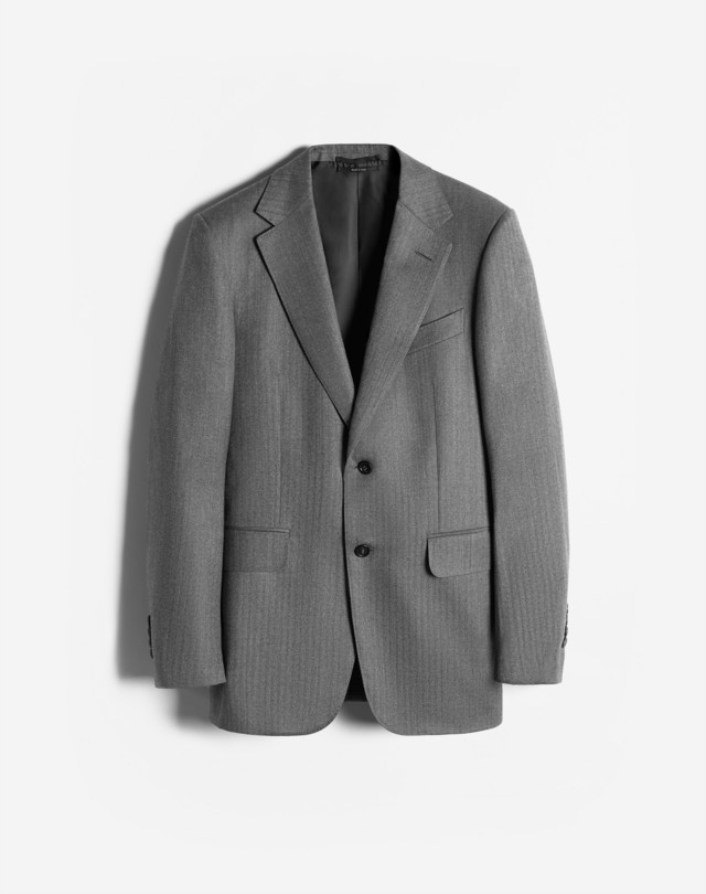 DUNHILL Belgravia Herringbone Flannel Jacket BLAZER Man f