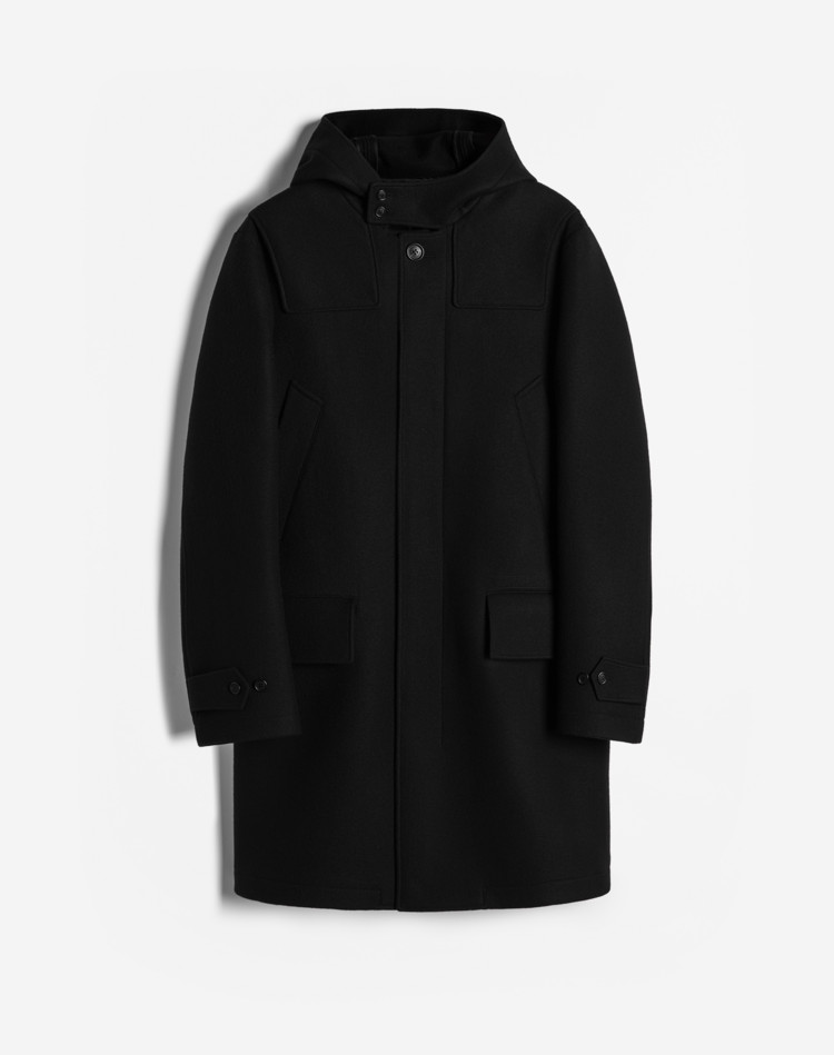 DUNHILL TOP COATS Man Cashmere Jersey Duffle Coat f
