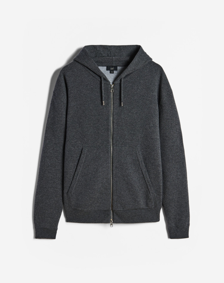 DUNHILL SWEAT-SHIRTS Man Club Cashmere Knitted Hoodie f