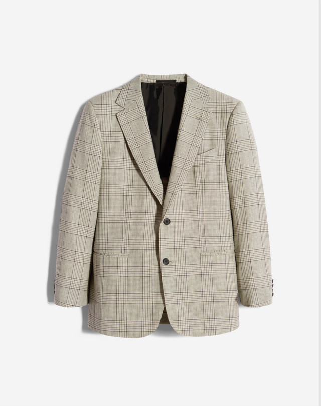 DUNHILL Wool Glen Check Belgravia Jacket BLAZER Man f