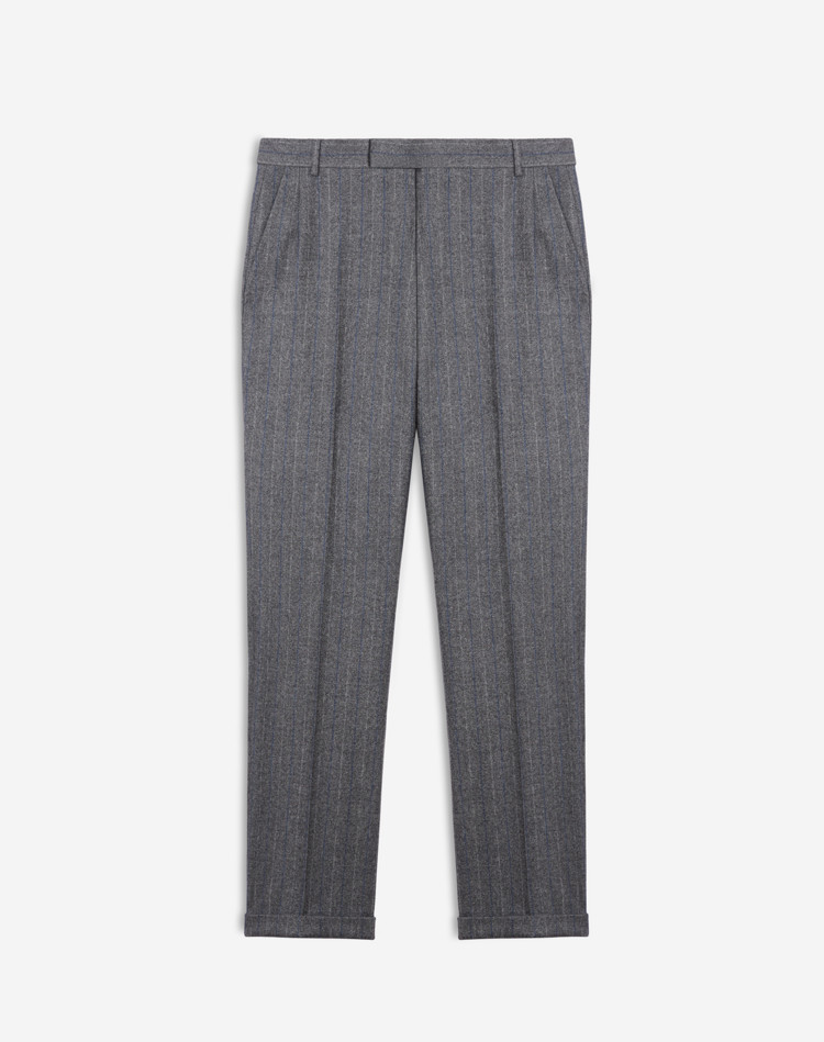 Wool Cashmere Herringbone Belgravia Trousers DUNHILL BLAZERS Man Wool Cashmere Herringbone Belgravia Trousers f