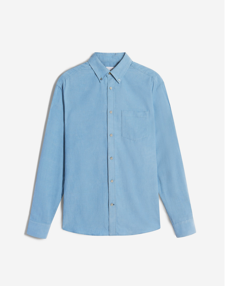 DUNHILL LONG SLEEVE CASUAL SHIRTS Man Cotton Cashmere Corduroy Button Down Shirt f