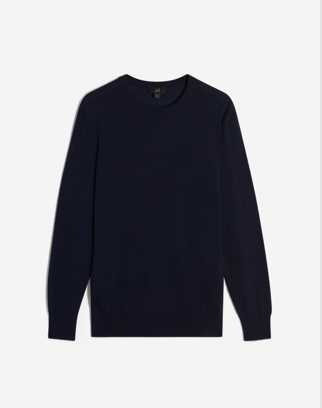 Men's Ink Raised Line Cashmere Crewneck Jumper | dunhill TW Online Store