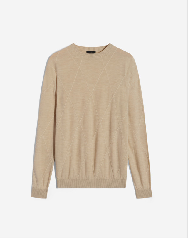 DUNHILL Argyle Merino Crewneck Jumper JUMPERS Man f