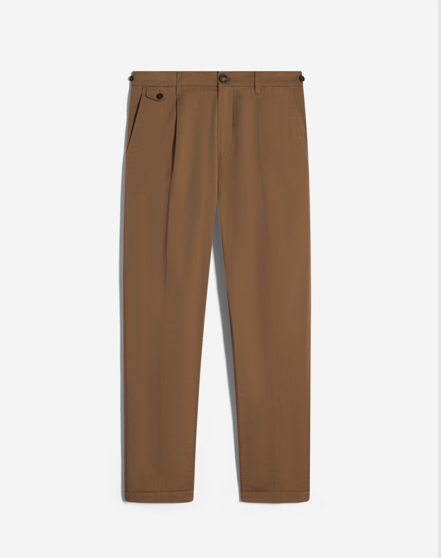 Single pleat chinos sale