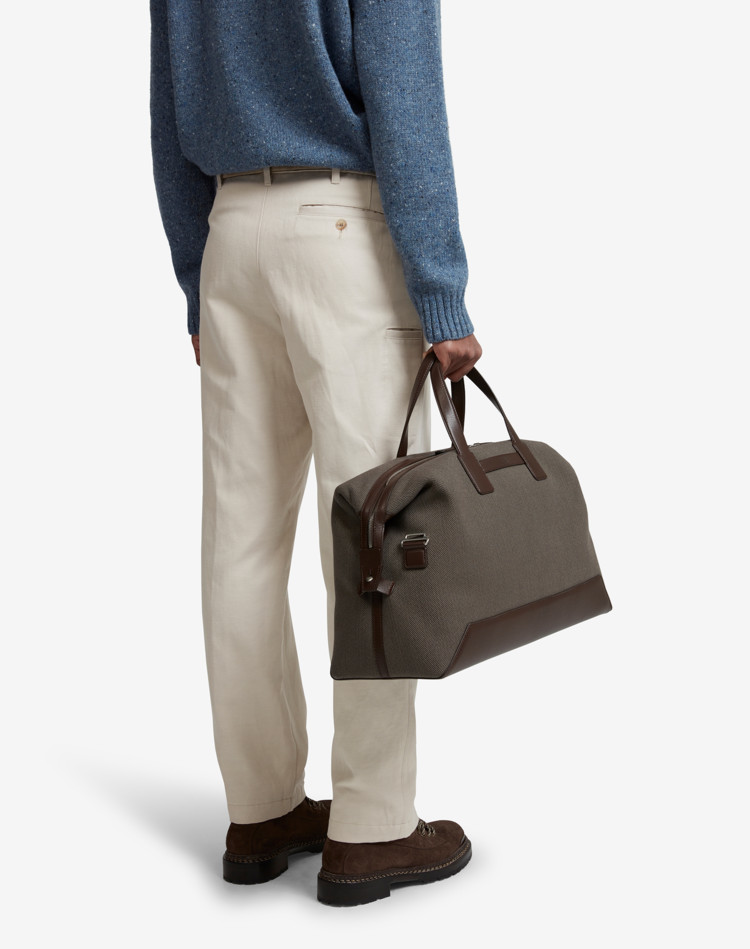 Men s Holdalls Leather Weekend Bag dunhill BN Online Store