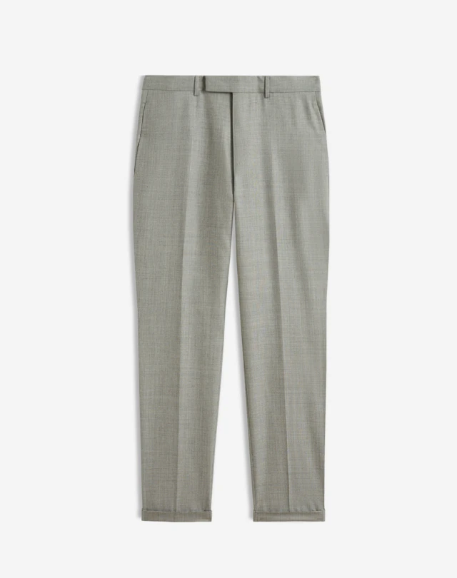 DUNHILL Wool Cashmere Micro Check Mayfair Trousers FORMAL TROUSERS Man f