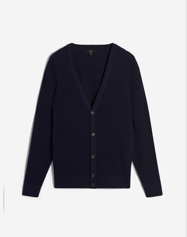 DUNHILL Open Knit Cardigan CARDIGANS Man f