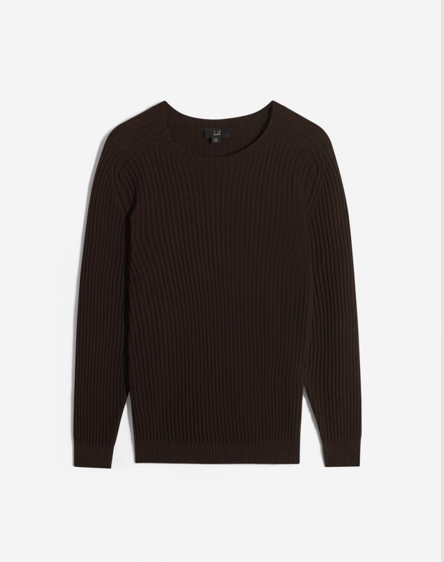 DUNHILL Open Knit Crewneck Jumper JUMPERS Man f