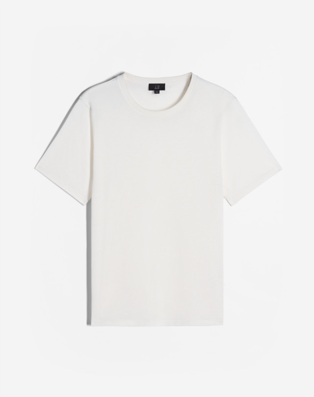 DUNHILL Cotton Cashmere Pique T-Shirt T-SHIRTS Man f