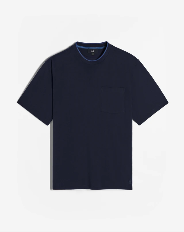 DUNHILL マイクロピケ コットン シルクTシャツ Tシャツ メンズ f