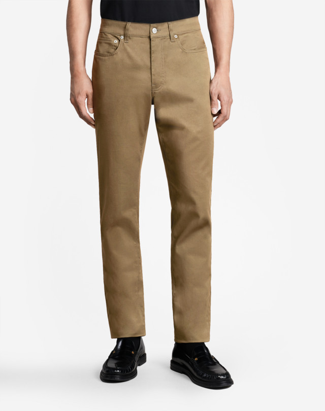 DUNHILL Cotton Cashmere 5 Pocket Trousers CHINOS Man f