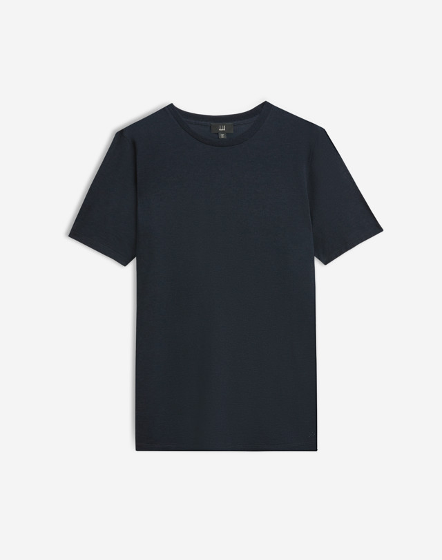 DUNHILL T-shirt en piqué de coton et de cachemire T-SHIRT Homme f