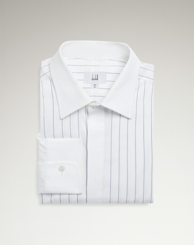 DUNHILL Cotton Stripe Point Collar Formal Shirt
 FORMAL SHIRTS Man f