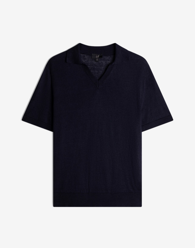DUNHILL Polo a maniche corte in lino e seta POLO Uomo f