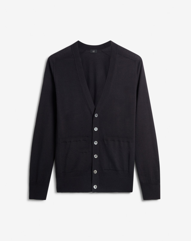 DUNHILL Superfine Cashmere Cardigan CARDIGANS Man f