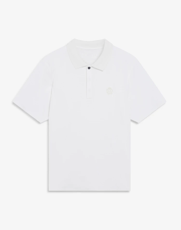 DUNHILL POLOS Man Athluxury Wool Short Sleeve Polo f