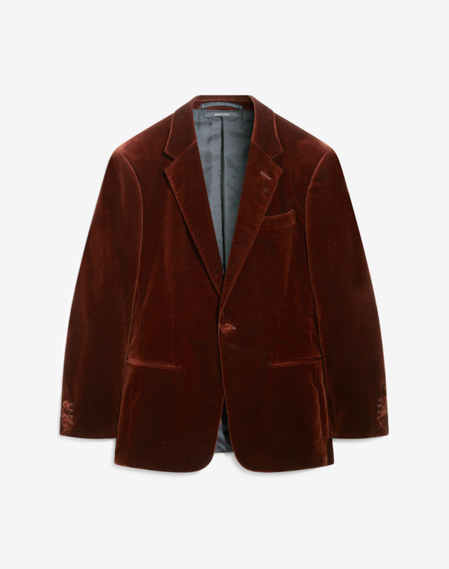 DUNHILL Bourdon Supima Cotton Velvet Jacket BLAZERS Man f