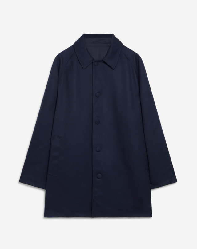 Reversible Technical Wool Car Coat