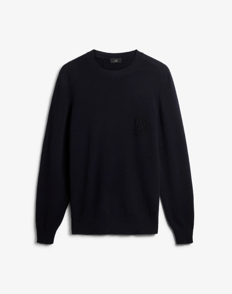 DUNHILL JUMPERS Man Cashmere Crew Neck Jumper f