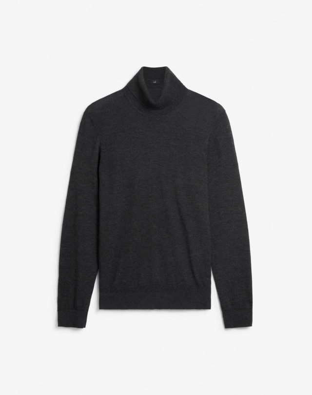 DUNHILL Superfine Cashmere Roll Neck Jumper ROLL NECKS Man f