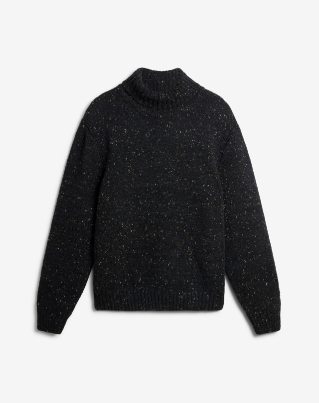DUNHILL Cashmere Blend Donegal Roll Neck Jumper ROLL NECKS Man f