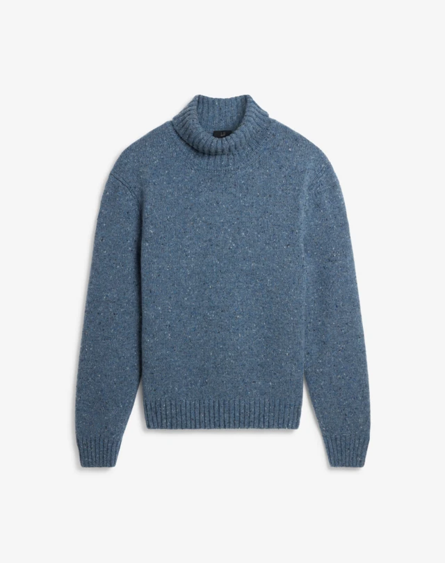 DUNHILL Cashmere Blend Donegal Roll Neck Jumper ROLL NECKS Man f