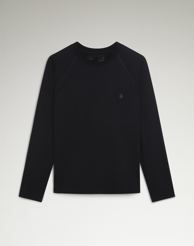 DUNHILL Athluxury Wool Long Sleeve T-Shirt T-SHIRTS Man f