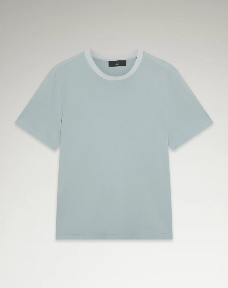 DUNHILL T-SHIRT Man Interlock Cotton Short Sleeve T-Shirt f