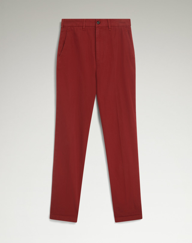 DUNHILL Cotton Gabardine Tailored Chinos CHINOS Man f