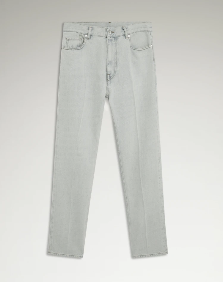 DUNHILL JEANS Man Cotton Silk Straight Leg 5 Pocket Jeans f