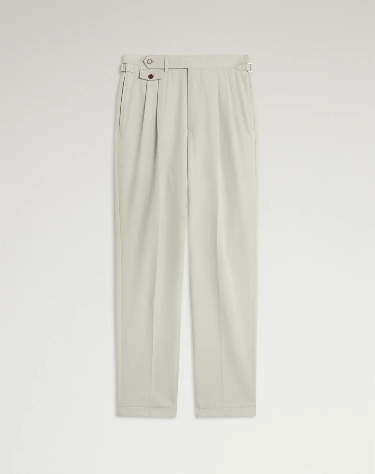 DUNHILL PANTALONS HABILLÉS Homme Pantalon à pli double en coton et en cachemire f