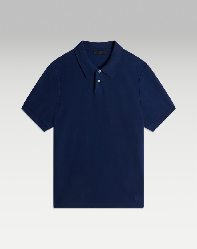 DUNHILL AD Cypher Cotton Pique Short Sleeve Polo POLOS Man f