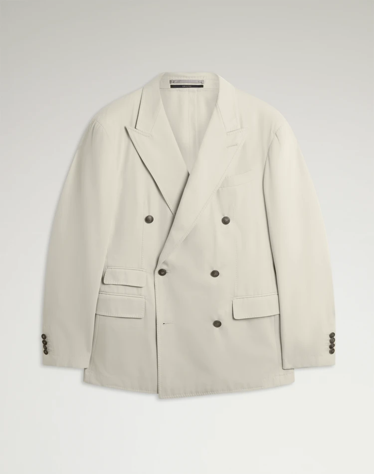 DUNHILL BLAZERS Man Cotton Cashmere Cavendish Double Breasted Jacket f