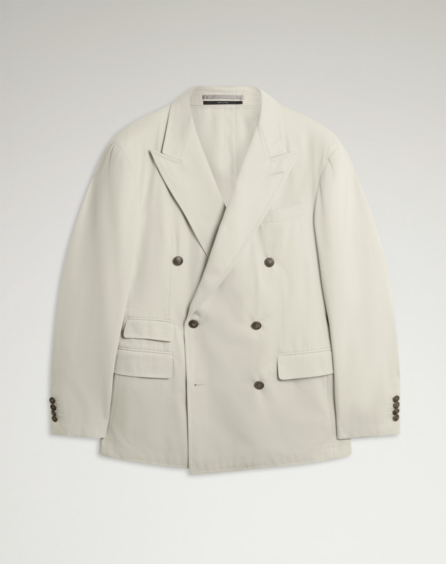 DUNHILL コットンカシミア キャベンディッシュ ダブルブレストジャケット ブレザー メンズ f