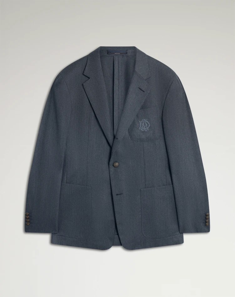 DUNHILL BLAZER Man Superfine Merino Wool Flannel Cavendish Jacket f