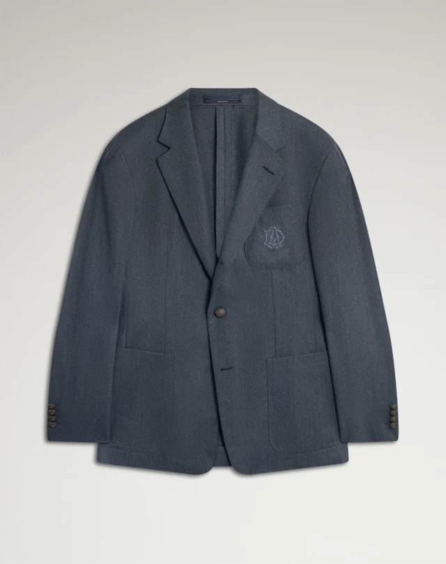 DUNHILL スーパーファイン メリノウール フランネル キャベンディッシュジャケット ブレザー メンズ f