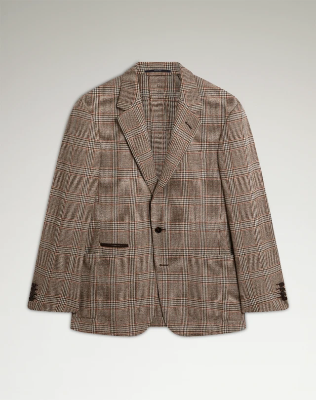 DUNHILL Wool Cashmere Glen Check Bourdon Sports Coat BLAZER Man f