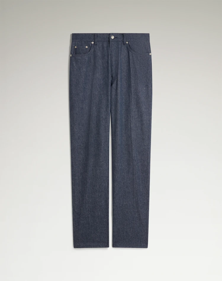DUNHILL JEANS Man Wool Cotton Denim 5 Pocket Trousers f