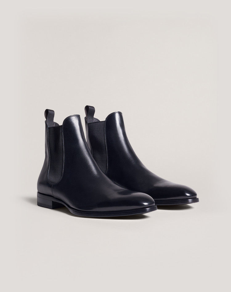 black chelsea boots mens leather