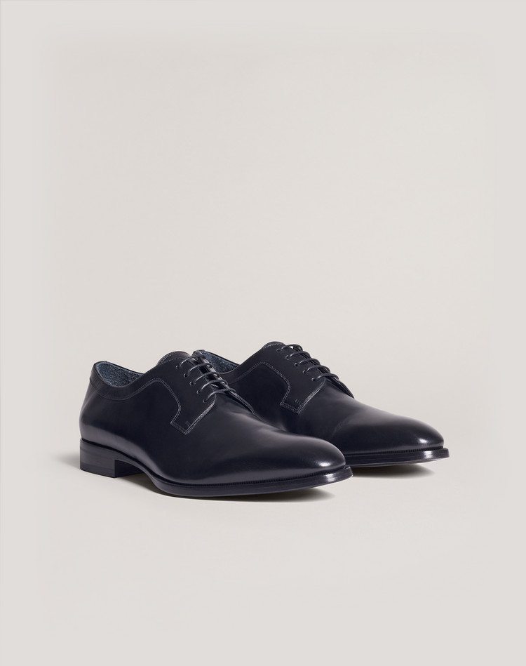 mens black derby shoes leather