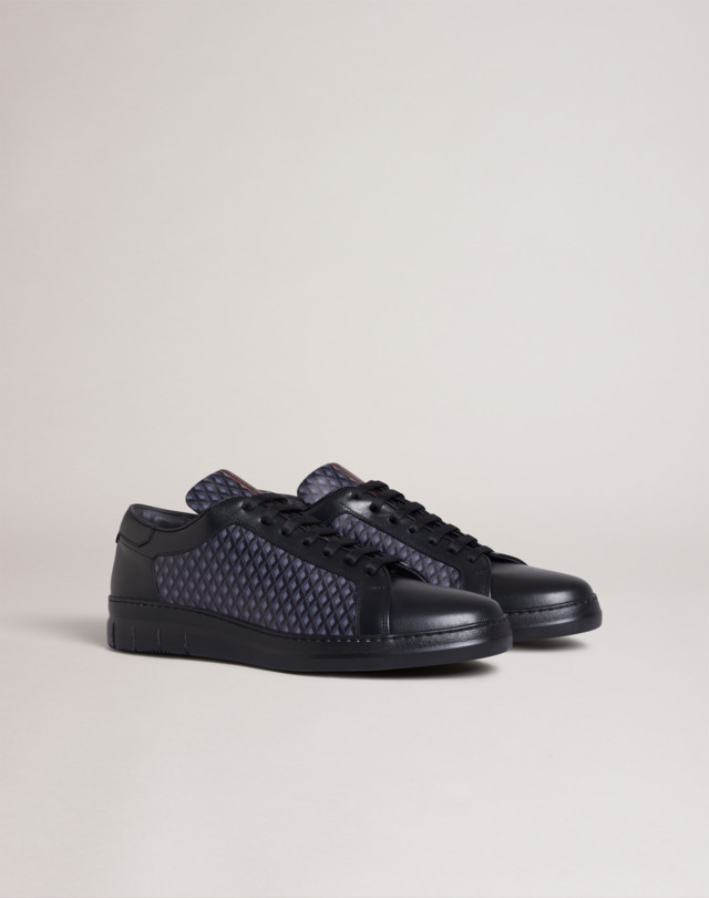 DUNHILL Engine Turn Luggage Canvas Low Top Sneaker КЕДЫ И КРОССОВКИ Для Мужчин f